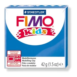 Gyurma, 42 g, égethető, FIMO &quot;Kids&quot;, kék