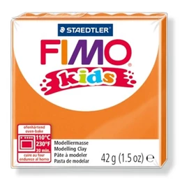 Gyurma, 42 g, égethető, FIMO &quot;Kids&quot;, narancssárga