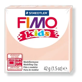 Gyurma, 42 g, égethető, FIMO &quot;Kids&quot;, halvány rózsaszín