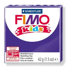 Gyurma, 42 g, égethető, FIMO &quot;Kids&quot;, lila