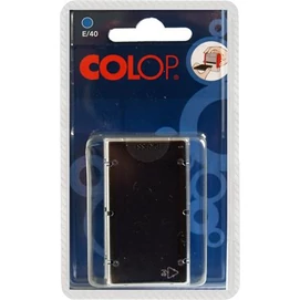 Bélyegző cserepárna, 2 db/bliszter, COLOP &quot;E/40&quot;, fekete