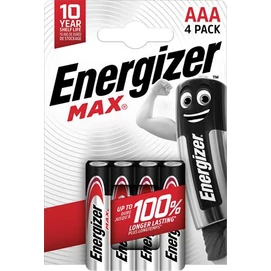 Elem, AAA mikro, 4 db, ENERGIZER &quot;Max&quot;