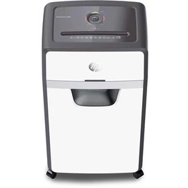 Iratmegsemmisítő, mikrokonfetti, 16 lap, HP &quot;Oneshred 16MC&quot;, világosszürke
