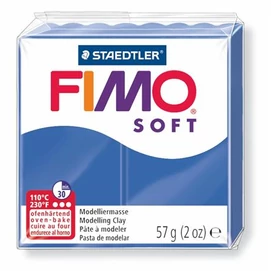 Gyurma, 57 g, égethető, FIMO &quot;Soft&quot;, fényes kék