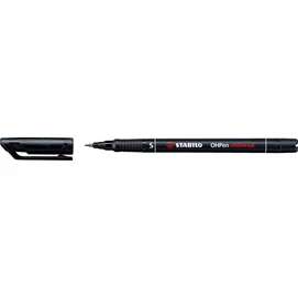 Alkoholos marker, 0,4 mm, STABILO &quot;OHPen S&quot;, fekete