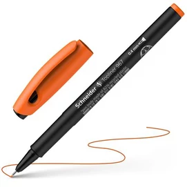 Tűfilc, 0,4 mm, SCHNEIDER &quot;Topliner 967&quot;, narancssárga