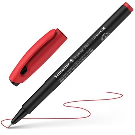 Tűfilc, 0,4 mm, SCHNEIDER &quot;Topliner 967&quot;, piros
