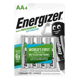 Tölthető elem, AA ceruza, 4x2300 mAh, előtöltött, ENERGIZER &quot;Extreme&quot;