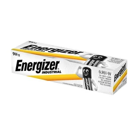 Elem, 9V, 12 db, ENERGIZER &quot;Alkaline Industrial&quot;