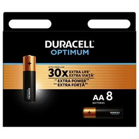 Elem, AA ceruza, 8 db, DURACELL &quot;Optimum&quot;