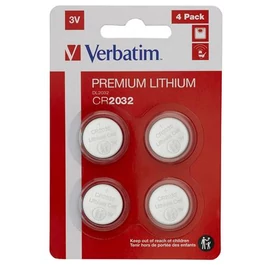 Gombelem, CR2032, 4 db, VERBATIM &quot;Premium&quot;