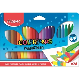 Zsírkréta, MAPED &quot;Color`Peps&quot; PlastiClean, 24 különböző szín