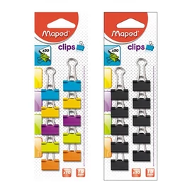 Bindercsipesz, 19 mm, MAPED, vegyes színek (szín nem választható)