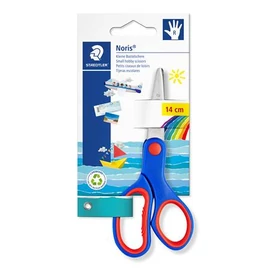 Olló, iskolai, 14 cm, STAEDTLER &quot;Noris 965&quot;, kék