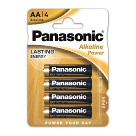 Elem, AA ceruza, 4 db, PANASONIC &quot;Alkaline power&quot;