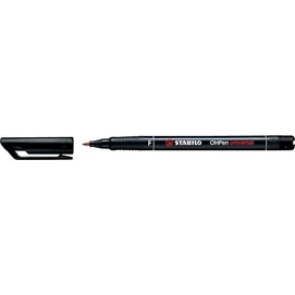 Alkoholos marker, 0,7 mm, STABILO &quot;OHPen F&quot;, fekete