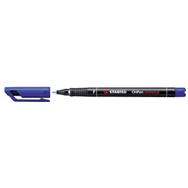 Alkoholos marker, 0,7 mm, STABILO &quot;OHPen F&quot;, kék