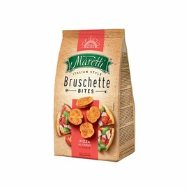 Pirított kenyérkarika, 70 g, MARETTI &quot;Bruschette&quot;, pizza ízesítéssel