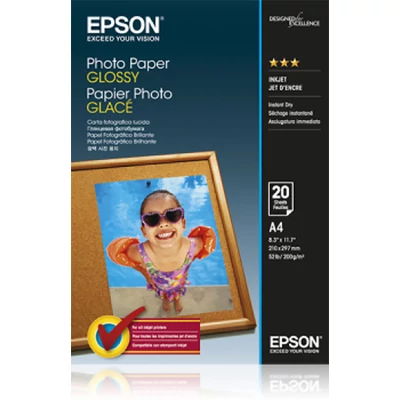 Epson fényes fotópapír (A4, 20 lap, 200g)