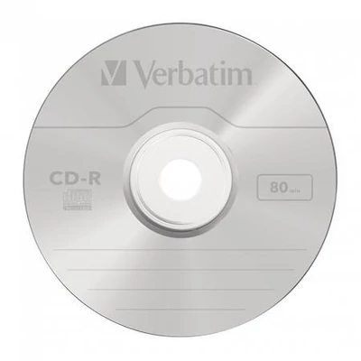 CD-R lemez, 700MB, 80min, 16x, 1 db, normál tok, VERBATIM 