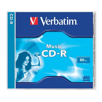 CD-R lemez, 700MB, 80min, 16x, 1 db, normál tok, VERBATIM 