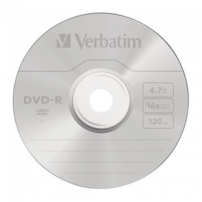 DVD-R lemez, AZO, 4,7GB, 16x, 50 db, hengeren, VERBATIM