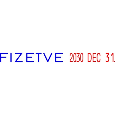 Dátum- és szövegbélyegző, 12 féle szöveggel, COLOP 