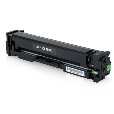 HP -hez CF400X (Nr.201X) FEKETE  UTÁNGYÁRTOTT toner (~2800 oldalas)