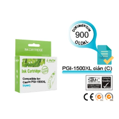 Canon -hoz ™ PGI-1500XL C (cián) CHIPES utángyártott tintapatron (~900 oldal, 14ml)