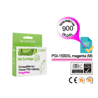 Canon -hoz ™ PGI-1500XL M (magenta) CHIPES utángyártott tintapatron (~900 oldal, 14ml)