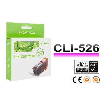 Canon -hoz,   CLI-526 M (magenta) utángyártott tintapatron !CHIPES! ~450 oldalas (cli526m)