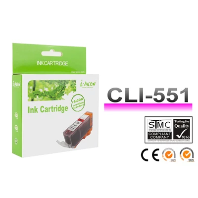 Canon -hoz,   CLI-551XL M (magenta) utángyártott !CHIPES! tintapatron (~660 oldal)