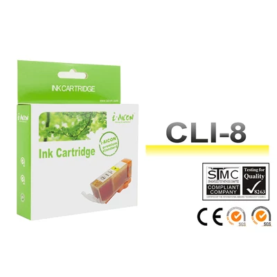 Canon -hoz, CLI8Y, CLI-8Y ! CHIPES ! sárga utángyártott tintapatron (~500 oldalas)