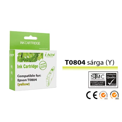 Epson -hoz, T0804 Y sárga kompatibilis tintapatron (T0794) (≈400oldal)