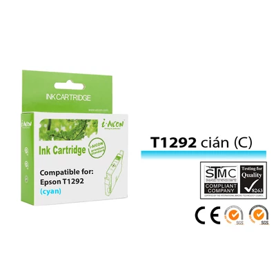 Epson -hoz   T1292 C utángyártott tintapatron (cián) (≈420oldal)