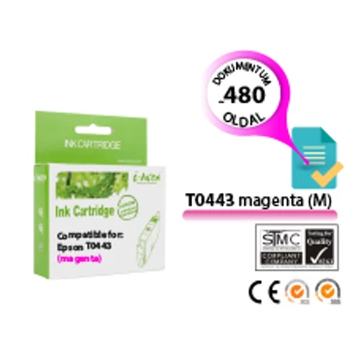 Epson -hoz T0443 magenta (M)  utángyártott tintapatron (To443) (≈480oldal)