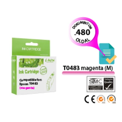 Epson -hoz T0483 magenta (M) utángyártott tintapatron (To483) (≈480oldal)