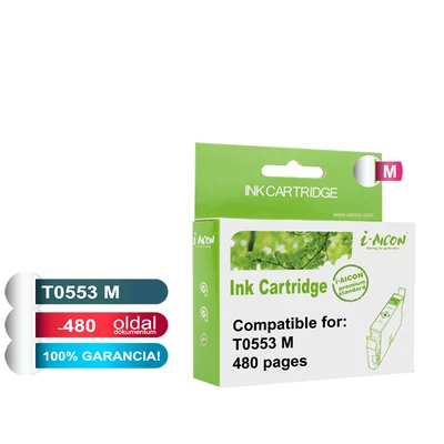 Epson -hoz T0553 magenta (M)  utángyártott tintapatron (To553) (≈480oldal)