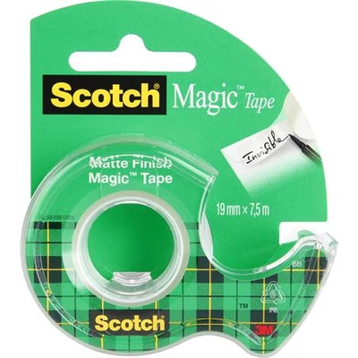 Ragasztószalag, adagolón, kézi, 19 mm x 7,5 m, 3M SCOTCH 