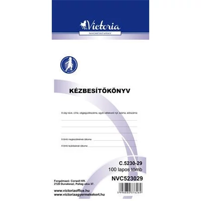 Nyomtatvány, kézbesítőkönyv, 100 lap, VICTORIA PAPER, 