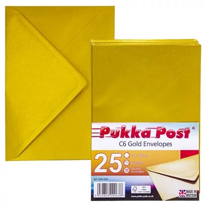 Boríték, C6, szilikonos, PUKKA PAD 