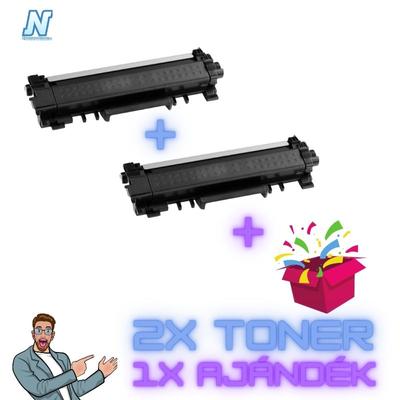 2+1 DB-os PAKK, Brother -höz,  ►TN-2421 2 DB utángyártott toner◄  (2x~3000 oldal) ♦+1 MEGLEPETÉS AJÁNDÉK♦
