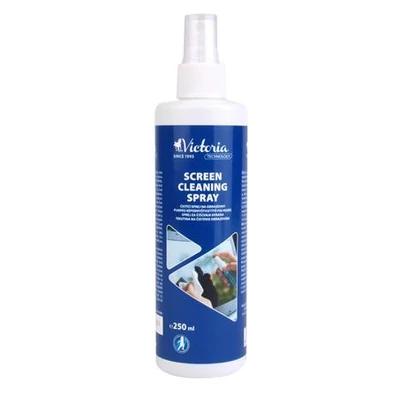 Tisztítófolyadék, képernyőhöz, antisztatikus, pumpás, 250 ml, VICTORIA TECHNOLOGY