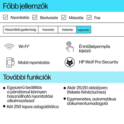 HP OfficeJet Pro 9132e A4 színes tintasugaras multifunkciós nyomtató►(Színes, Tintasugaras, A4-es, kétoldalas nyomtatás, multifunkciós, ADF,  Hálózatos,WiFi-s)