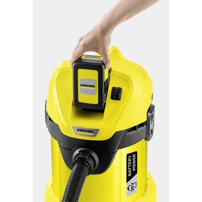 Karcher WD 3 Battery Set EU-II Száraz-nedves, akkumulátoros porszívó