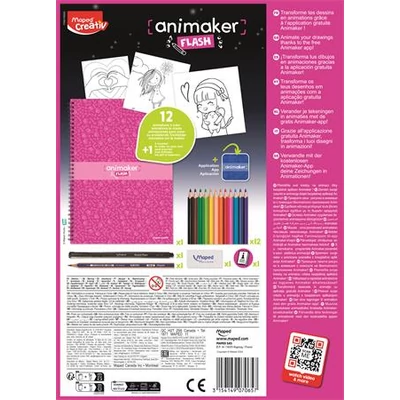 Animációkészítő készlet applikációval, MAPED CREATIV 