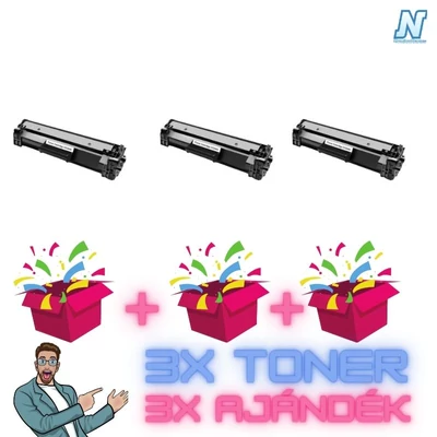 HP-hoz, CF244A  ►3DB◄ UTÁNGYÁRTOTT toner + ►3DB meglepetés◄  3x1000 oldal