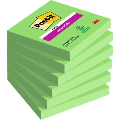 Öntapadó jegyzettömb, 76x76 mm, 6x90 lap, 3M POSTIT 