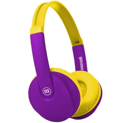 Fejhallgató, gyerek méret, vezeték nélküli, Bluetooth, mikrofonnal, MAXELL 