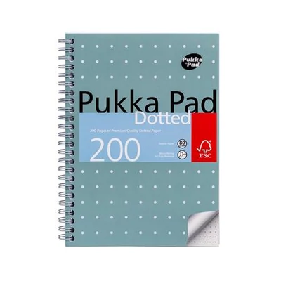 Spirálfüzet, A5, pontrácsos, 100 lap, PUKKA PAD 